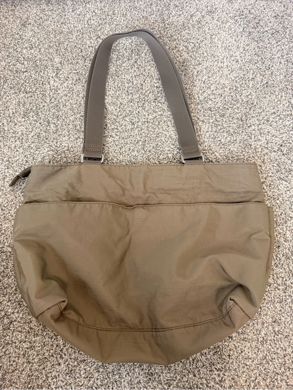 Baggallini Olive Green Nylon Tote with Exterior Pockets